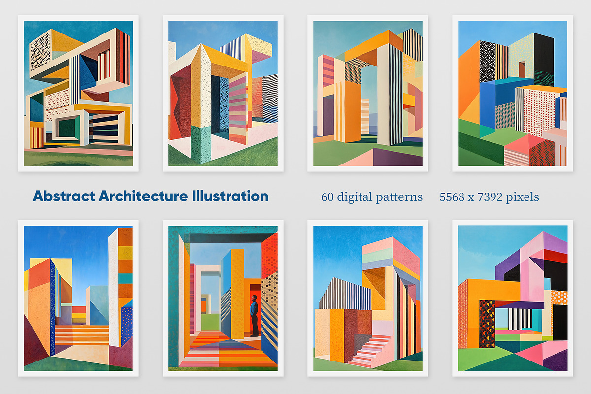 Abstract Architecture Illustration, a Decorative Illustration by Housui Patterns (Photo 3 of 9)