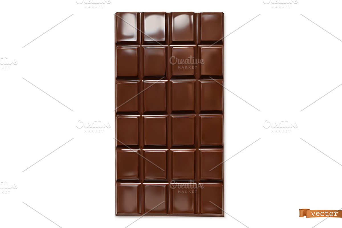 Chocolate bar, packaging, vector set, an Icon by Allevinatis Studio (Photo 3 of 4)