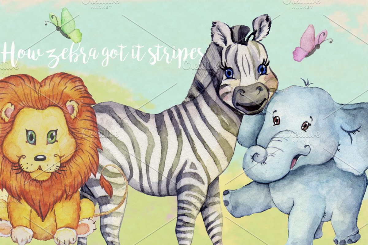 Happy Animals Clipart Images, an Animal Illustration by Whimseez (Photo 3 of 4)