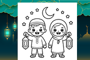 Bold & Easy Ramadan Coloring Book, a Seasonal Illustration by Design Zone (Thumbnail 2 of 5)