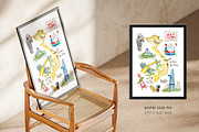 Watercolor - VIETNAM POSTER, a Decorative Illustration by bylin_illustration (Thumbnail 2 of 3)