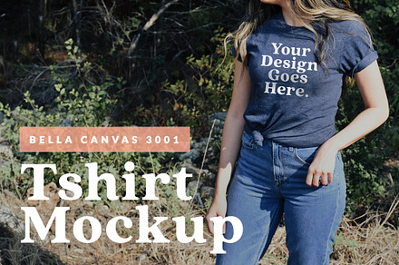 Bella Canvas 3001 T-shirt Mockup