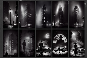 Noir Boulevard 100 Illustrations