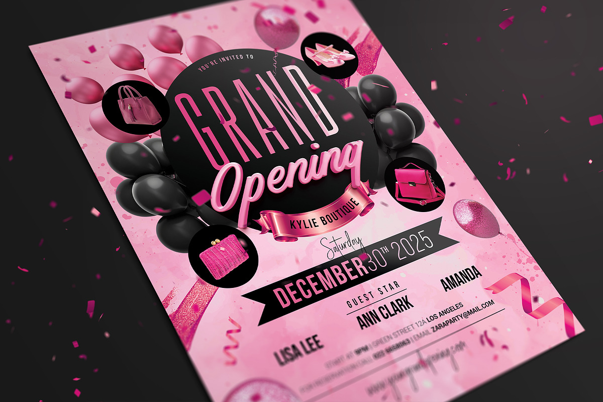 Grand Opening Flyer, a Flyer Template by Aarley Kaiven
