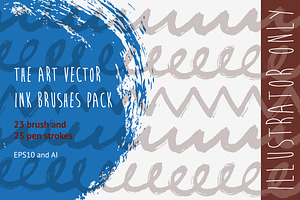The Art Vector Ink Brushes Pack