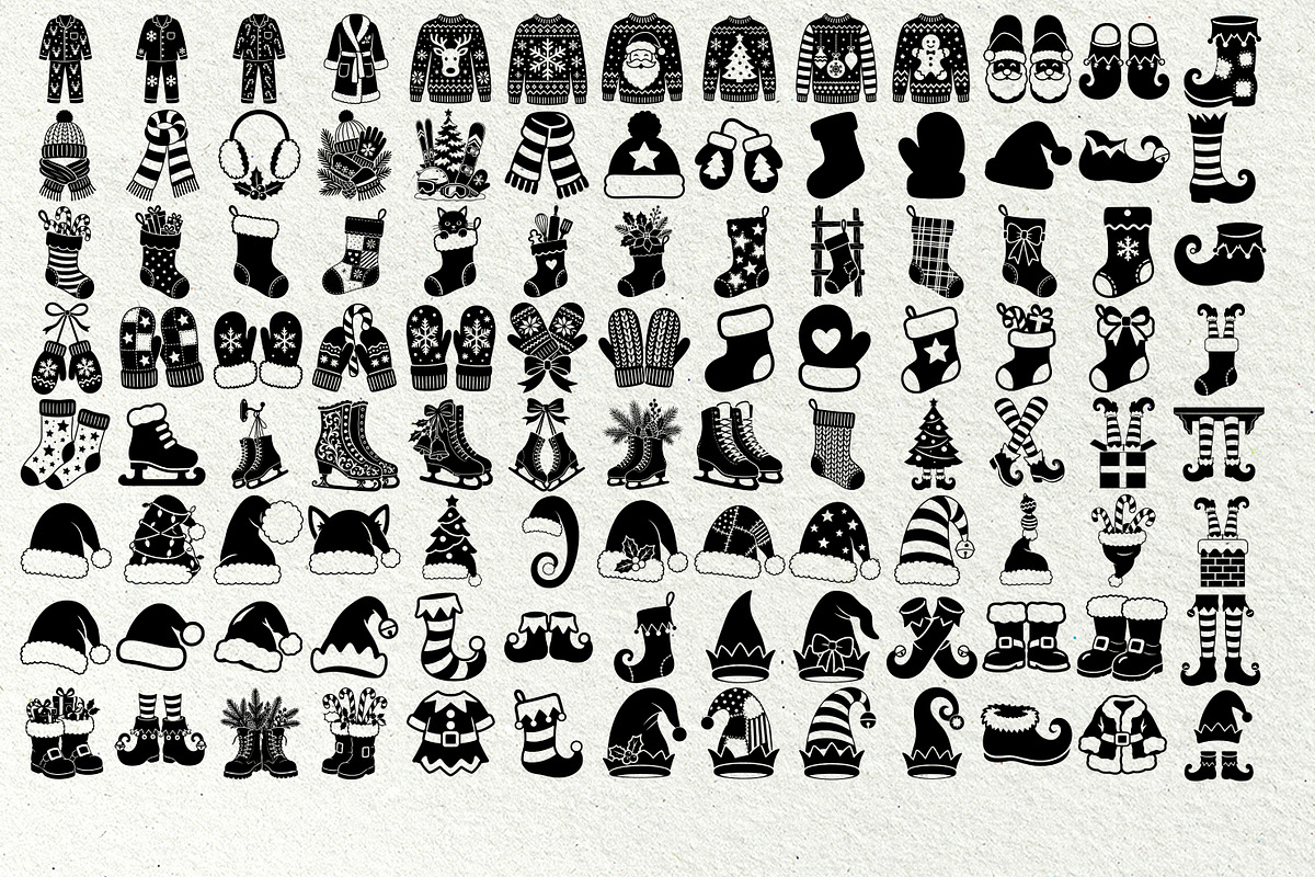 Christmas SVG Clipart Bundle, a Seasonal Illustration by DENIDigitalArtSudio (Photo 7 of 14)