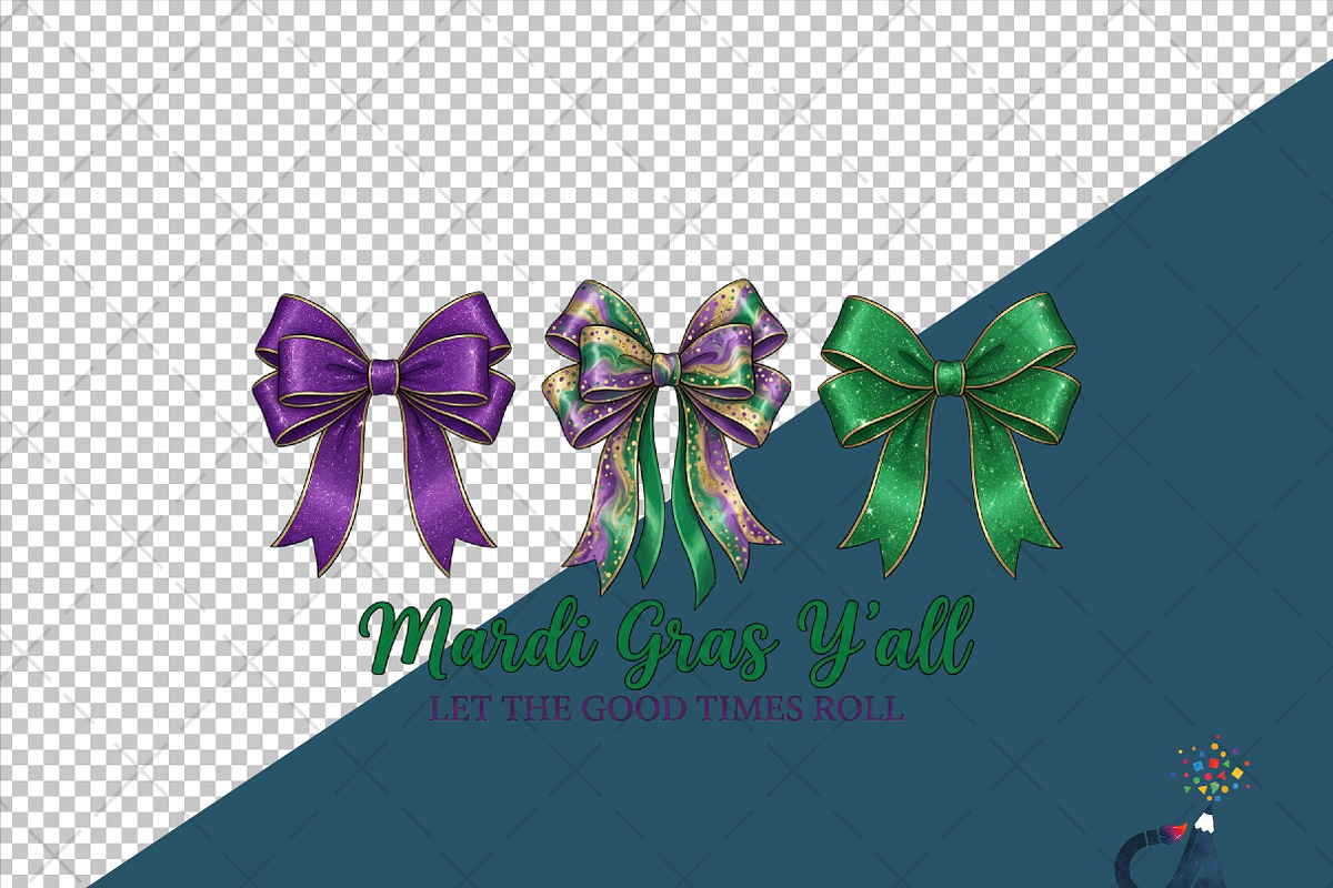 Preppy Mardi Gras Y'all Png, an Illustration by Creative Art (Photo 6 of 6)