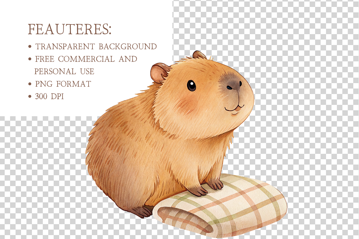 Halloween Capybara Clipart, an Animal Illustration by MockupWizard (Photo 4 of 5)