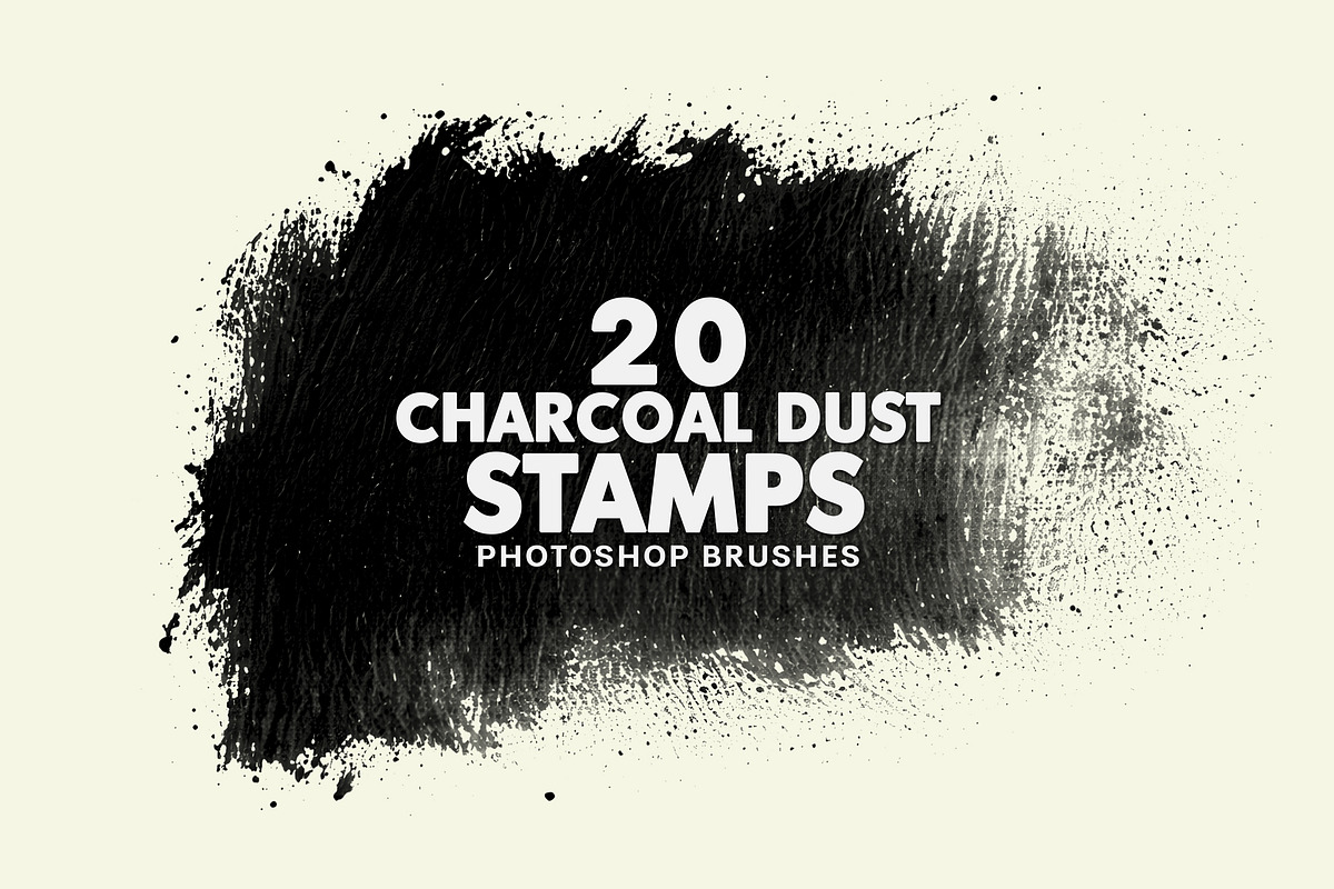 Charcoal Dust Photoshop Brushes, a Brush Add-On by AB-TheDesigner (Photo 1 of 4)