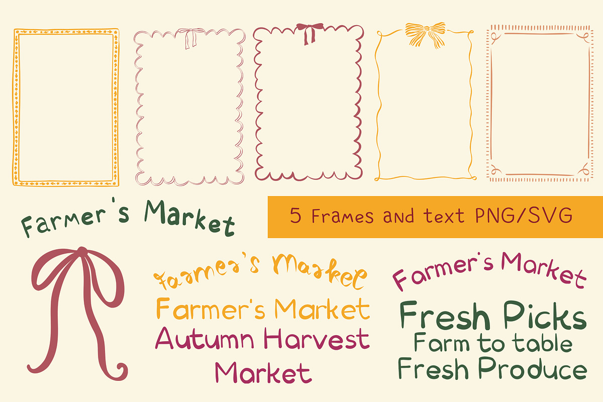 Autumn farm market Postcards Clipart, a Person Illustration by Carpet Tapete Pretzel (Photo 5 of 11)