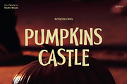 Pumpkin Castle - Display Font, a Font by Studio Moara (Thumbnail 1 of 8)