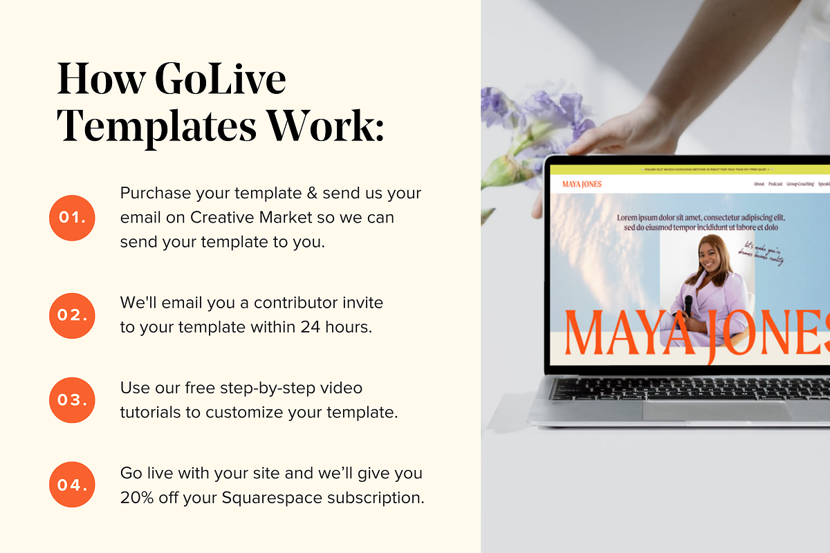 Squarespace Template Coach Website, a Squarespace Template by GoLive Website Templates (Photo 8 of 13)