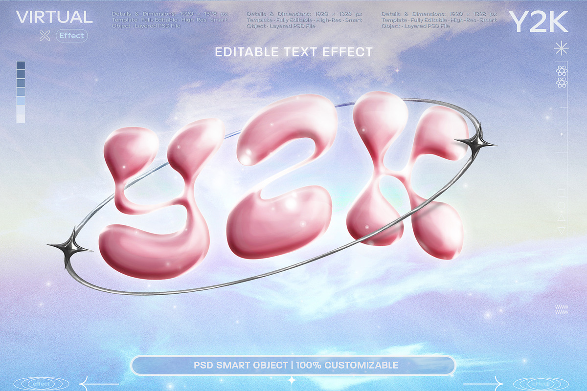 Y2K PInk Bubble Text Effect, a Layer Style Add-On by wavebreak