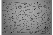 Set of arrows icons silhouettes, an Object Graphic by RODINA (Thumbnail 1 of 3)