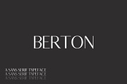 Berton Sans Serif 3 Font Family Pack, a Sans Serif Font by Creativetacos (Thumbnail 1 of 6)