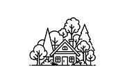 Simple Cottage Coloring Pages, an Object Graphic by Designer_Momina (Thumbnail 3 of 6)
