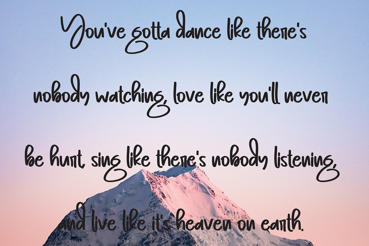 Flamingo | Script Font, a Script Font by Scratchones (Photo 6 of 8)