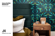 Wallpaper Mockup - Bedside 02, a Household Mockup by Andrea Muller (Thumbnail 6 of 7)