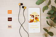 Podcasts - Cartoon Illustrations, a Person Illustration by LaVika (Thumbnail 5 of 6)