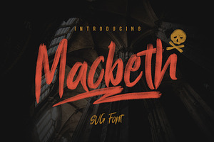 Macbeth - OpenType SVG Font