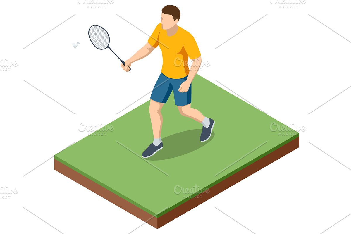 An isometric illustration of a, a Sport Illustration by Golden Sikorka