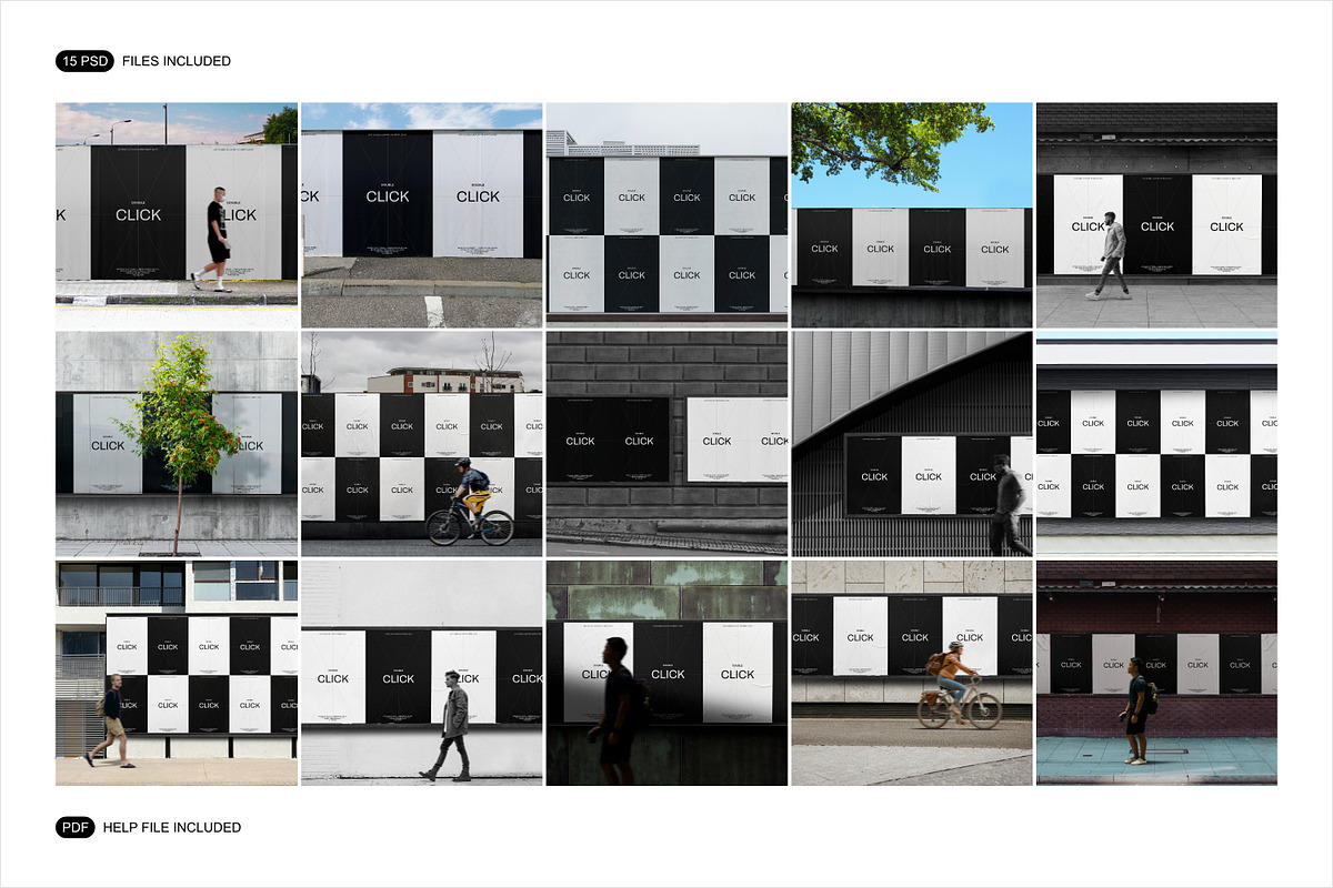 Advertising Posters Mockup Set, a Mockup by Renderteam (Photo 2 of 17)