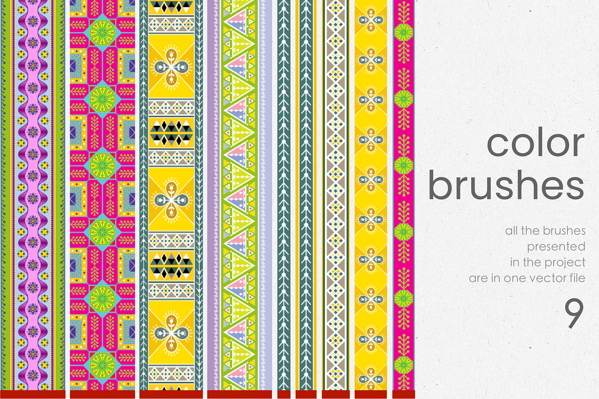 Ribbons. Vector pattern brushes., a Brush Add-On by IrinaCzaran (Photo 2 of 6)