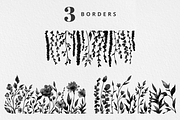 Fleur Noir - Black Watercolor Floral, an Illustration by Brandi Lea Designs (Thumbnail 6 of 9)