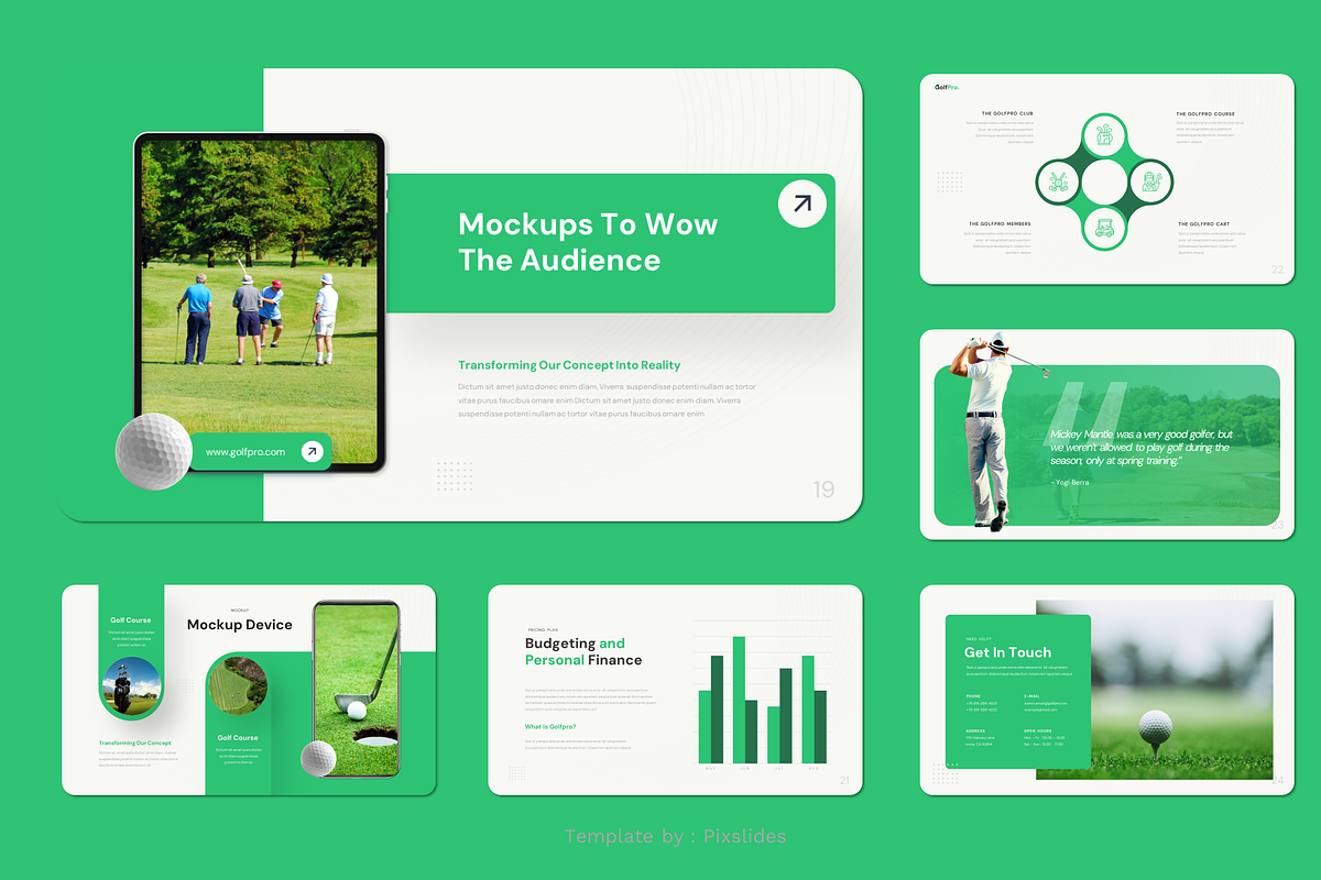 Golf Course Keynote, a Presentation Template by Pixslides (Photo 6 of 7)