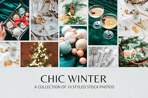 Chic Winter Styled Photo Bundle