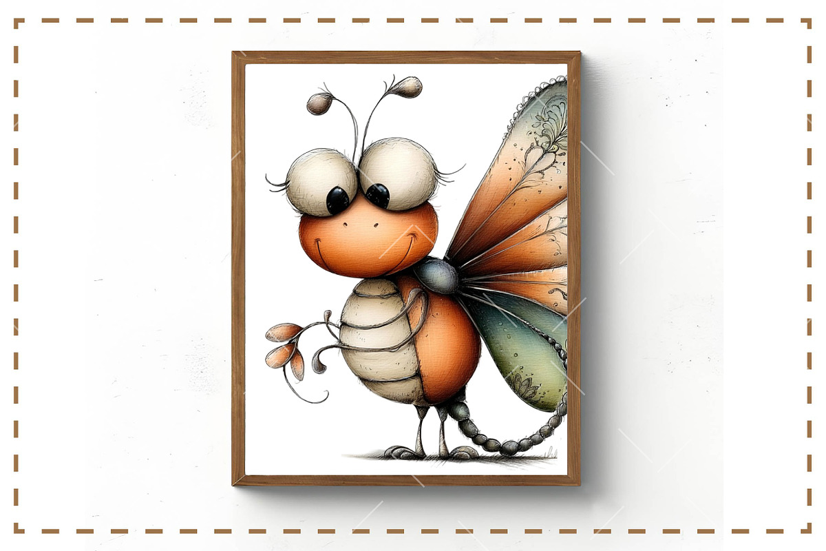 Whimsical Spring Dragonfly Clipart, an Illustration by OK Design (Photo 4 of 6)