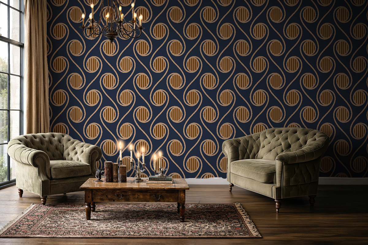 Modern Retro Geometric Pattern, a Pattern Graphic by StudioGlouna (Photo 5 of 9)