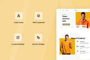 ecommerce Web Design, a Wireframe Template by INSPR STD (Thumbnail 4 of 6)