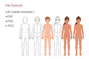 Child Fashion Croquis Bundle, a Person Illustration by Shorena Fashion Draws (Thumbnail 7 of 13)