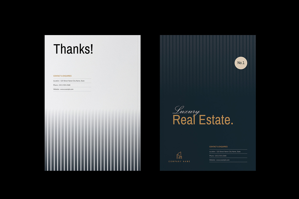 Real Estate Modern Brochure Template, a Brochure Template by TemplateFolio-Shop (Photo 14 of 16)