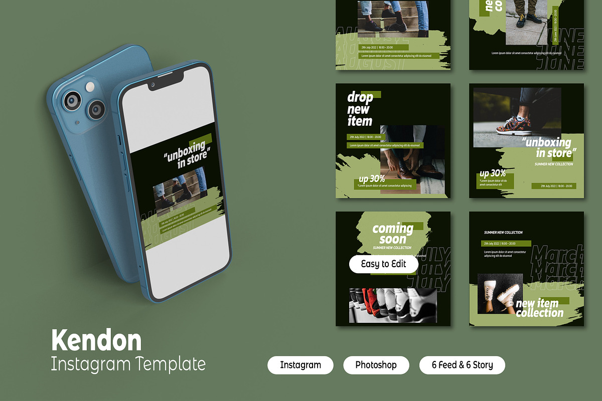 Kendon - Instagram, a Social Media Template by Bokuto (Photo 1 of 3)