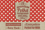 Polka Retro Pack, a Pattern Graphic by Irtsya (Thumbnail 1 of 3)
