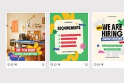 Graphic Designer Hiring - Instagram, a Social Media Template by Izdihaar_Studio (Thumbnail 3 of 4)