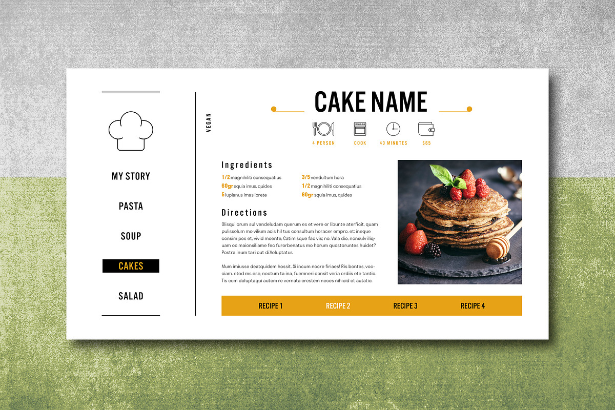 Interactive PDF Cookbook, a Templates & Theme by Grkic Creative (Photo 15 of 22)
