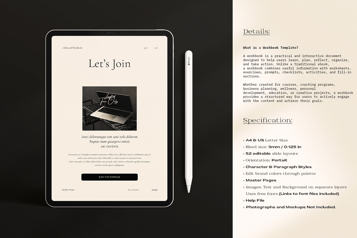 Editorial Workbook Design Template, a Magazine Template by ArtisanaAura (Photo 3 of 20)