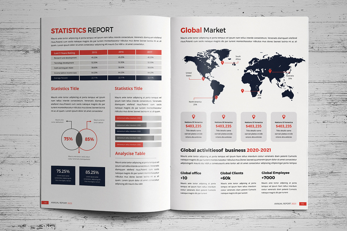 Annual Report Template V2, a Brochure Template by JanySultana (Photo 10 of 16)