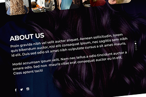 Hair Salon Website Template