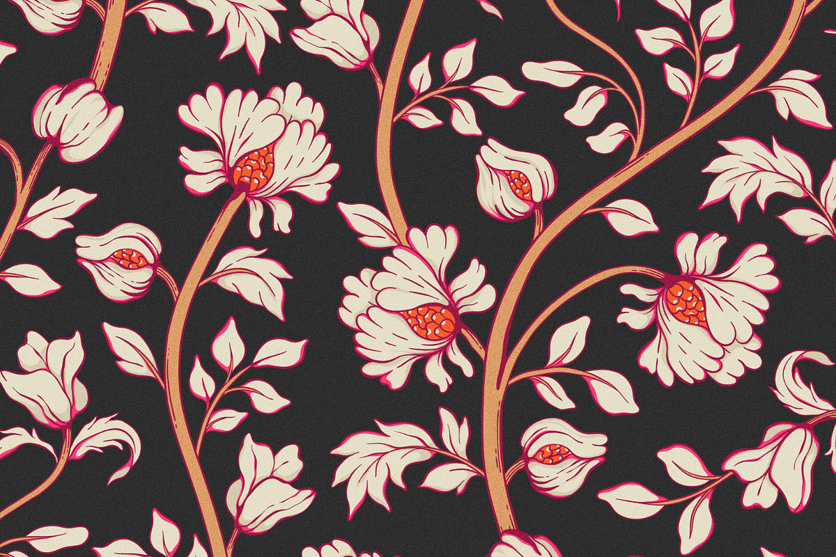 Morris Style Medieval Floral Pattern, a Pattern Graphic by likorbut (Photo 11 of 13)