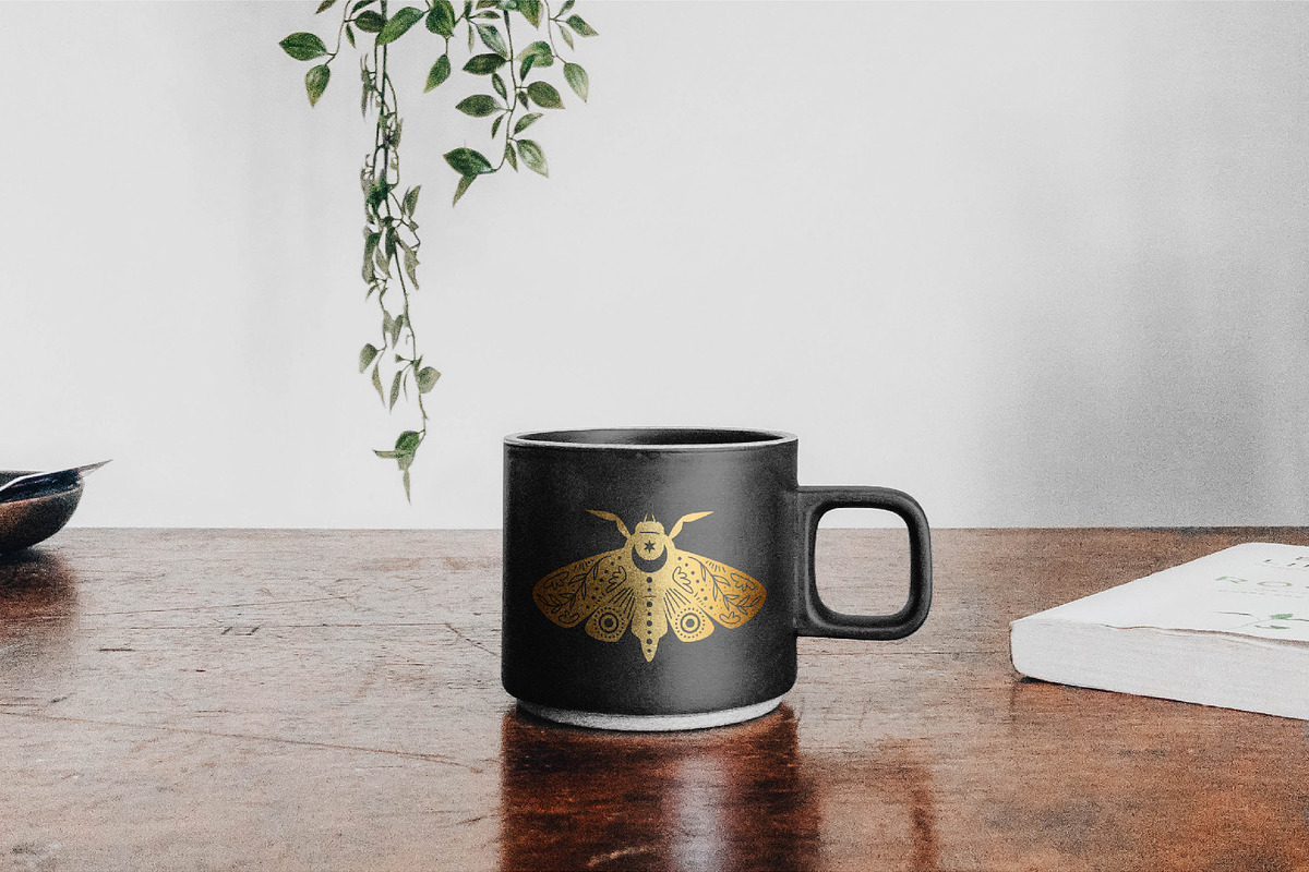 Mystic Moth | Vector collection, a Decorative Illustration by katieromanoff_art (Photo 8 of 22)