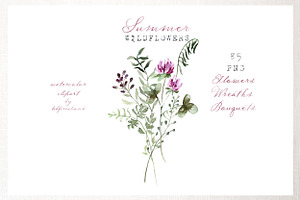 Wildflowers Summer Watercolors