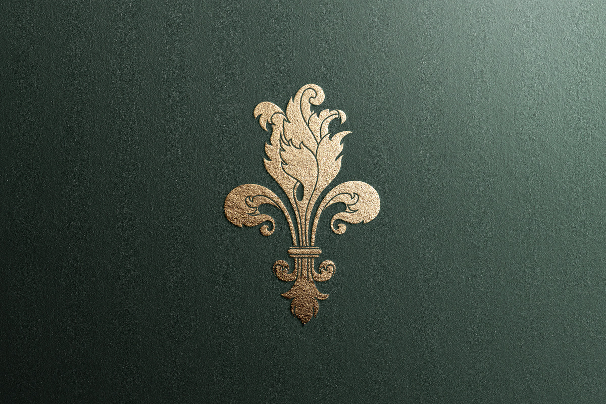 LYS flower logo + 2 patterns pack, a Branding & Logo Template by Alexandra De Angelis (Photo 4 of 8)