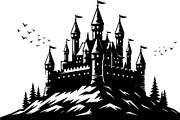 Medieval Castle Silhouette Bundle, an Illustration by hafijul (Thumbnail 9 of 9)