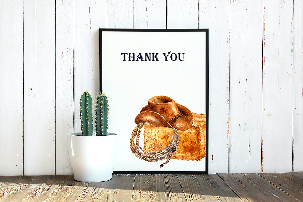 Western watercolor clipart, an Illustration by Vikeriya (Photo 6 of 6)