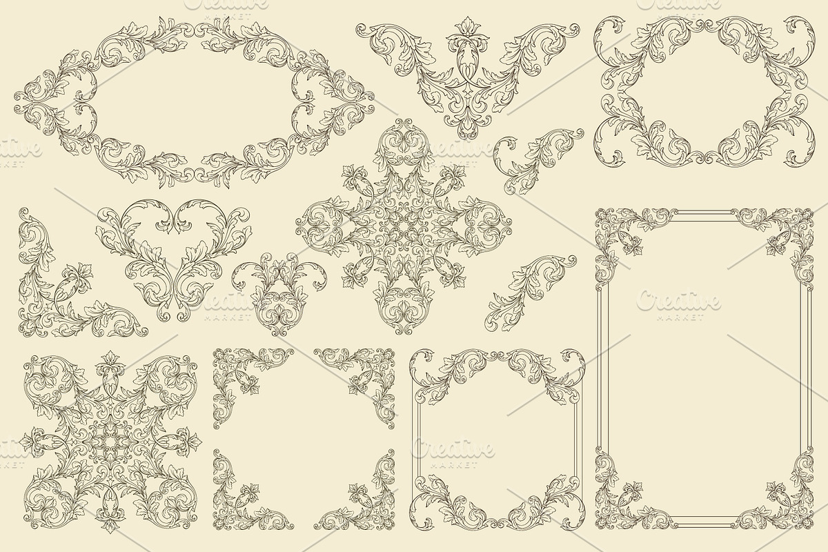 Borders And  Frames Hand Drawn, an Object Graphic by Samira (Photo 4 of 6)
