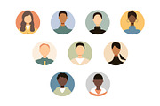 33 people avatars, a Person Illustration by Stafeeva (Thumbnail 4 of 4)